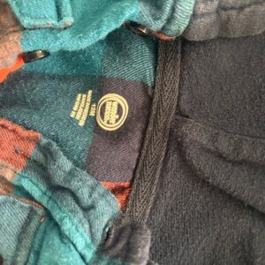 Woolrich Teal and Orange Checkered Jacket